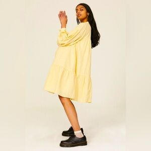 RTR PAMELA LOVE Yellow Eyelet Dress M